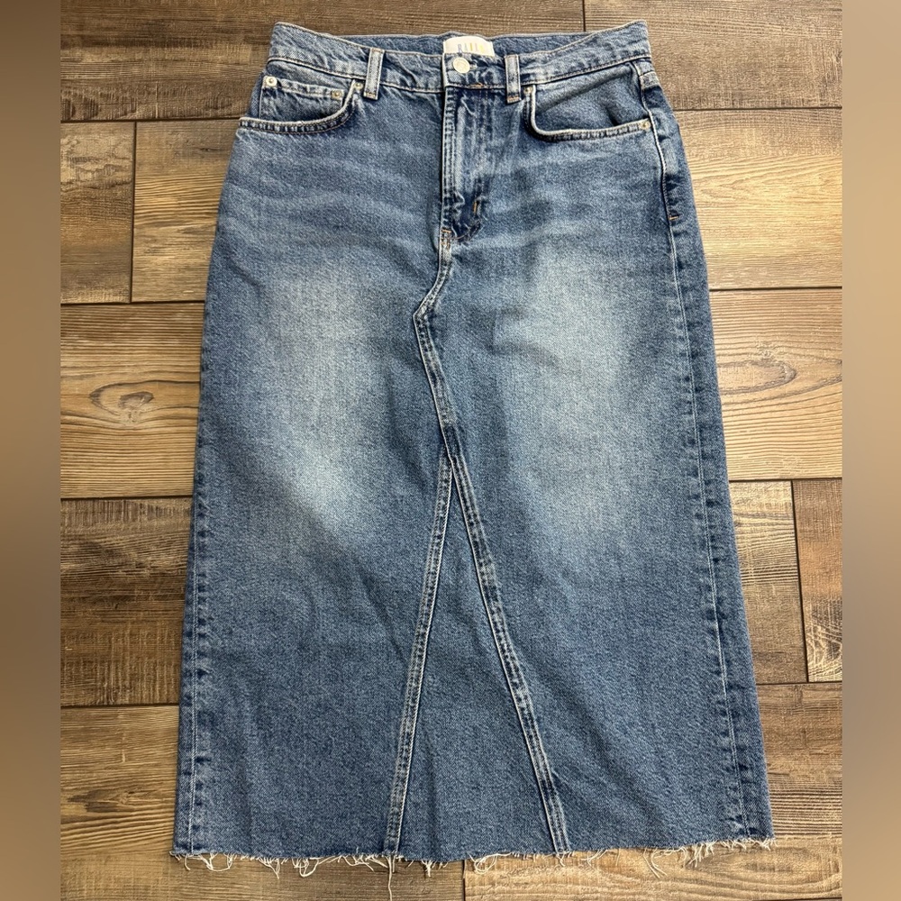 Rails Denim Midi Skirt